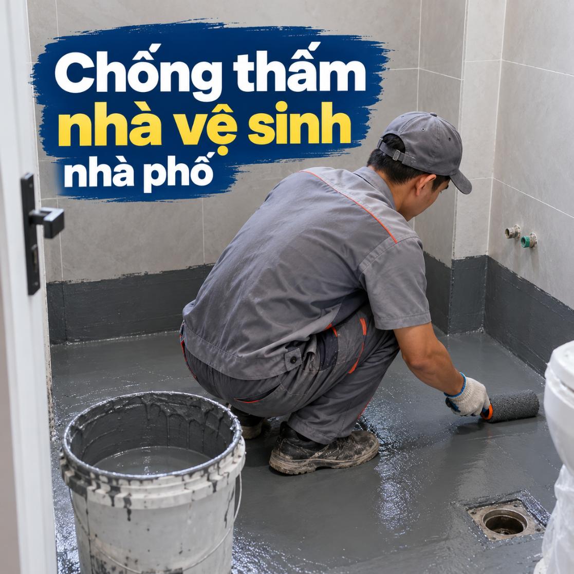 Chống thấm nhà vệ sinh nhà phố